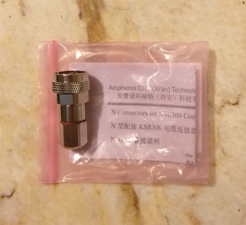 کانکتور RG6 یا LMR300 به N-TYPE نر راسته امفنول